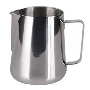 King International Frothing Pitcher Mikey Store 12 Oz Stainless Steel Milk Pot | Set Of 1 Piece