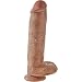Produktbild King Cock Realistischer Penis mit Stoffen 28 cm groß