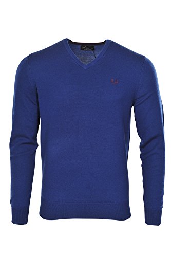 Preisvergleich Produktbild Fred Perry Pullover Herren Dunkelblau Merino Basic Fit Casual M