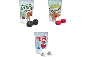 UNBEKANNT Liebeskummerpillen Weihnachts-Marshmallow-Set (Schneemannpups, Rentierpups, Rentiernase)
