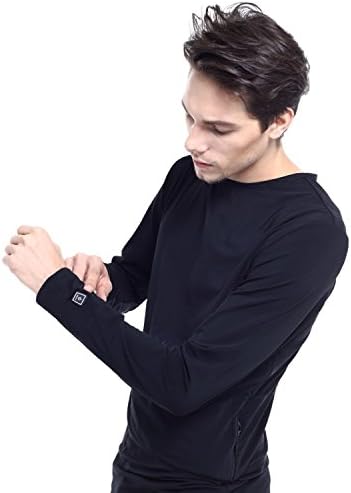 Glovii Battery Heated Base Layer Thermoactive Sweatshirt, Long Sleeve Technical Clothing T-shirt, sizes: S, M, L, XL