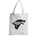 Produktbild Große Tasche Sack Einkaufsbummel Strand Schüler Game Of Thrones Haus Stark Winter Is Coming Wolf