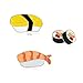 Price comparison product image Morelyfish 3PCS Enamel Pins Cartoon Japanese Sushi Brooch Set Button Pin Denim Jacket Backpack T-shirt Collar Lapel Pin