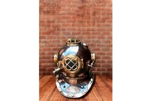 NAGINA INTERNATIONAL Realistic Scuba Diving Divers Helmet US Navy Mark V Solid Vintage Copper Finish