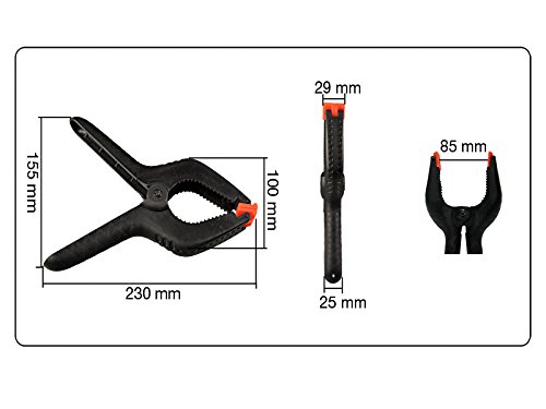 10 Stück Leimzwinge Leimklemmen PVC 230 mm / 9′ - 2