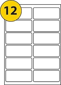 12 Labels Per Sheet 99.1x42.3 - 20 Sheets,MS Software Code L4743/J8177 ...