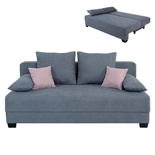 Preisvergleich Produktbild ROLLER Boxspringsofa - grau - mit Staukasten - Dauerschläfer