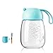 Produktbild SXDBWSB Wasserbecher, Mini-Glas Kaffeereisebecher Wasserkocher Sport-Wasserkocher Tasse Milch, Kaffee, Tee, Saft Größe 340ml (Color : Blue)