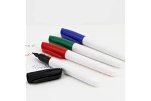 ROMAXO 4pcs Whiteboard Markers Assorted Colours, White Board Marker pen,Fine Tip Magnetic Color for Home, School and Office Uses Whiteboard Marker Bullet Tip Fine Tip Dry Wipe Pens