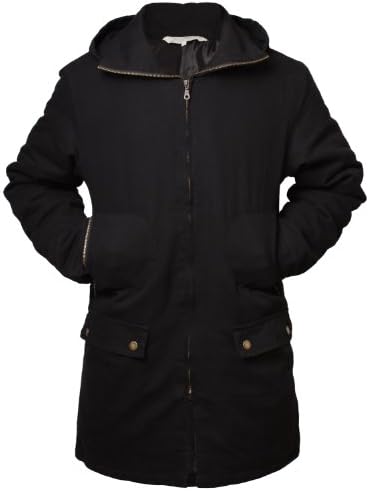 Mens Jacket Emporio Rac-Milan Cotton Hooded Padded Full Zip Knee Length Coat
