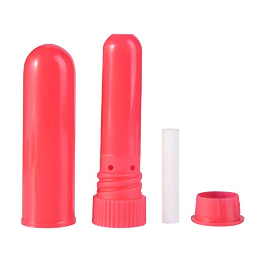 eBoot 24 Sets Ätherisches Öl Aromatherapie Röhren Inhalator Sticks Leer Nasen Inhalatoren und 2 Stück Polyethylen Pipette, 6 Farben - 2