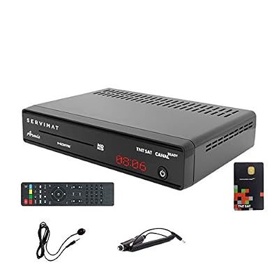 Servimat Récepteur Satellite HD + Carte TNTSAT V6 + Câble 12V + Déport IR