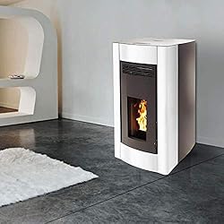 Poêle hydro - San Nicola 20kw étanche Bordeaux Avec télécommande Avec wifi