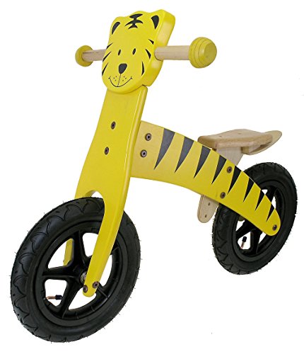 Preisvergleich Produktbild Holz-Kinderlaufrad "Tiger", gelb / schwarz, 12"