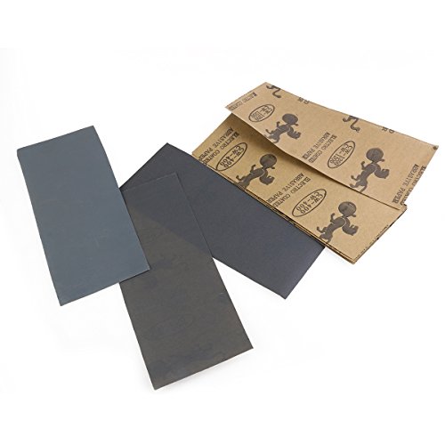 BESTOMZ 36 Stück nass trocken Schleifpapier 400 bis 3000 Grit Sortiment Schleifpapier Blätter für Automotive Schleifen, schlichten Holzmöbeln, Finishing Holz Turing - 3