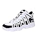 Produktbild Quaan Männer Basketball Schuhe Rutschsicher Atmungsaktiv nett Schuhe Strapazierfähig Mesh Schuhe Mode Gemütlich Weich Spitze Sneaker Wanderung Sport Draußen Reise Rutschfest Atmungsaktiv Schuhe