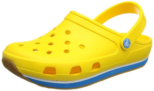 Crocs Retro, Unisex-Adults' Clogs, Yellow/Ocean, 6 UK Men/7 UK Women