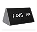 Produktbild pengweiLange Dreieck dual elektronische leuchtende LED Holz Uhr Uhr Computer Alarm Tischuhr , 2