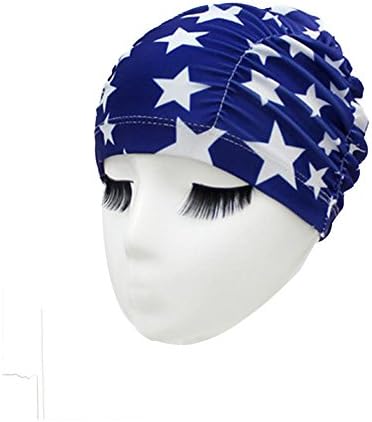 Ladies Girls Swimming Hat/Cap/Turban Bathing Cap Women's Soft Cloth Fabric Beautiful Hat for Long Hair Summer Holiday Sea Pool Party Fun Play