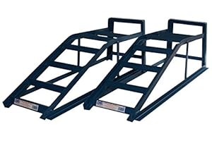 Armar Trading LTD Rampas de metal extra anchas de alta resistencia, 2,5 toneladas (2500 kg), color azul