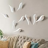 Material: Kunststoff APSOONSELL Vogel Kleiderhaken Wand Haken, Wand Dekoration Mantelhaken, 2pcs, Weiß