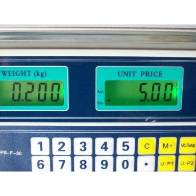 30kg/1g BPSF30/1 Preiswaage Marktwaage Ladenwaage - 5