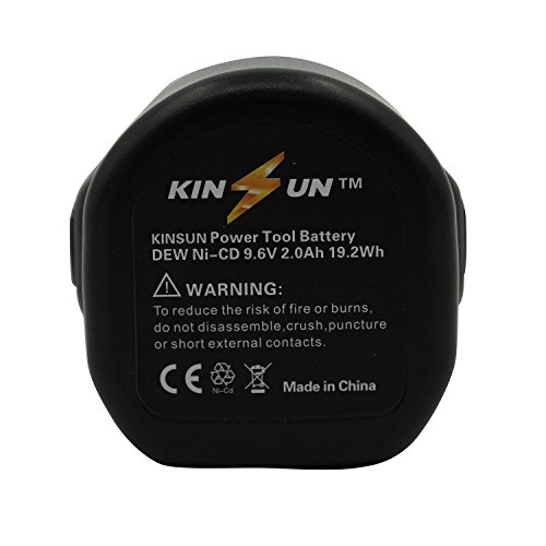 KINSUN Elektrowerkzeug Akku 9.6V 2.0Ah Ni-Cd für Dewalt DE9036 DE9061 DE9062 DW9061 DW9062 - 6