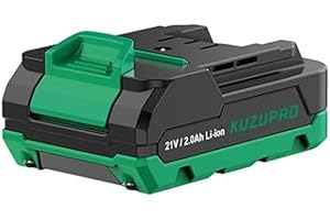 KUZUPRO Batteria agli Ioni di litio verde da 2,0 Ah per Avvitatore a Batteria verde da 21V