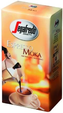Segafredo Zanetti Segafredo ESPRESSO MOKA Ground Italian Coffee. Case: 12 bricks.