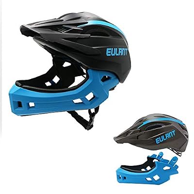 EULANT Casques Vélo Enfants Version Mise à Jour Casque Intégral avec Mentonnière pour Les Enfants Casque de Protection pour Garçons et Filles pour Vélo D'équilibre Scooter Patins à roulettes