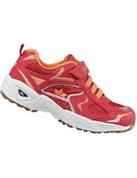 Lico - Bob VS Rot/Orange Kinder/Teens Freizeit- Hallen- Turnschuh Klettverschluss und Schnürer