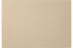 Eglooh - Mercurio - Protector Mesa Escritorio de Oficina en Cuero Beige cm 50x35 - Alfombrilla Raton xxl con Costuras Hechas a mano y Fondo Antideslizante - Made in Italy