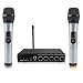 Produktbild Funkmikrofon Set, Moreslan VHF bluetooth Funk Mikrofon Karaoke Anlage Kabelloses Mikrofon Dual 2 Handmikrofon Tragbare Professionelle Home KTV Set für Karaoke, Party, Konferenz, usw. (Ideal Geschenk)