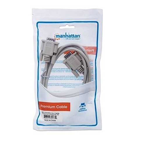 Preisvergleich Produktbild MANHATTAN VGA Monitorkabel HD15 Stecker auf HD15 S