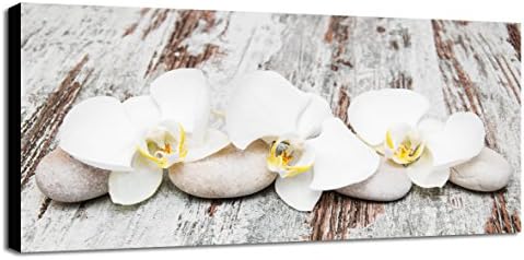 engardo 40 FL41 Canvas Orchids on Wood, Multicolour, 100 x 2 x 10 cm