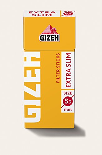Gizeh Filter Sticks Extra Slim 5,3mm Durchmesser 3 Boxen (30 Packungen/ 3780 Filter) - 2