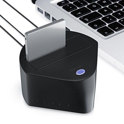 CSL – USB 3.0 HDD SSD Dockingstation | Festplatten-Dockingstation | USB 3.0 Super Speed | 2,5″ + 3,5” / SATA-I, II, III (1,5/3/6 Gb/s) HDD/SSD | Fast-Backup-Funktion - 4