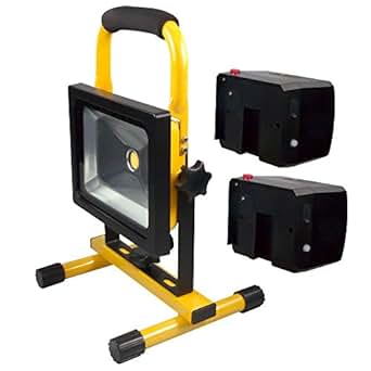 LED Wechsel-Akku Strahler Set 20W Handlampe Arbeitsleuchte Baustrahler