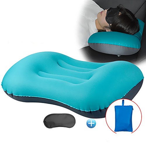 Preisvergleich Produktbild Aufblasbares Camping Kissen Strandkissen Nackenkissen Reisekissen Sitzkissen Vielseitig einsetzbar Wie für Camping, Garten, Strand, Urlaubsreise,Outdoor, Büro, Reise