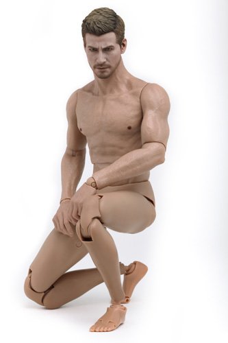 Hot Toys TrueType - 1/6 Scale Action Figure Body: New Generation - Caucasian Male (Muscular Body Version) (Fashion Doll)