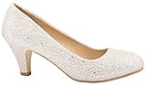 Elara Damen Pumps | Bequeme Strass High Heels | Hochzeits...
