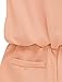 Allegra K Women Round Neck Sleeveless Cut Out Back Short Jumpsuit Pale Pink S