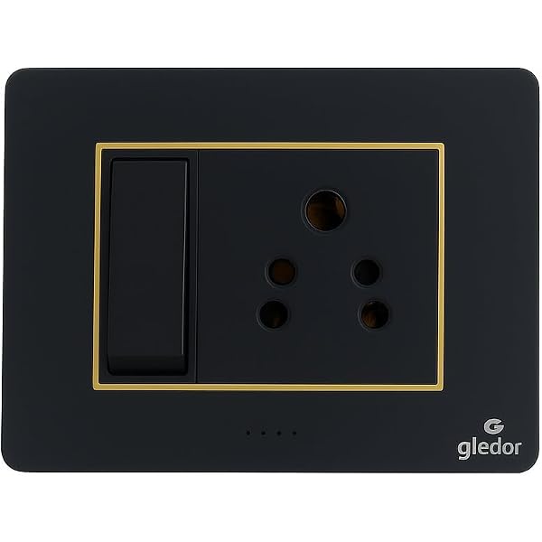 Anchor by Panasonic Penta 3 Module Black Regular Cover Plate for