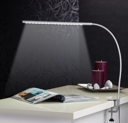 Lunartec Voll schwenkbare LED-Schreibtisch-Lampe aus Metall - 2