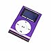 Produktbild MOKE Neuer Miniclip-Metall-MP3-Player mit LCD-Bildschirm + Micro / TF-Slot Mp3-Speicher erweiterbar bis 16GB (ohne Speicher & SD-Karte) (Lila)