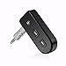 Produktbild tinxi® Tragbare Drahtlos Bluetooth 4.1 Bluetooth Empfänger Adapter Receiver Wireless Audiogeräte für Heim Auto Lautsprechersystem und Handy mit Stereo 3.5 mm Aux Musik mit Freisprechfunktion Siri BT-1, Schwarz