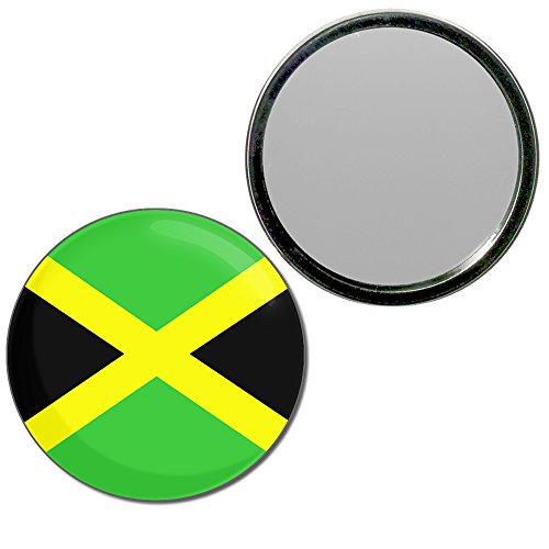 Jamaica Flag - 77mm Round Compact Mirror