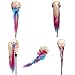 Beautystar 24" 100% High Temperature Fiber Long Hair Hairdressing Training Head Model with Clamp Stand Practice Mannequin