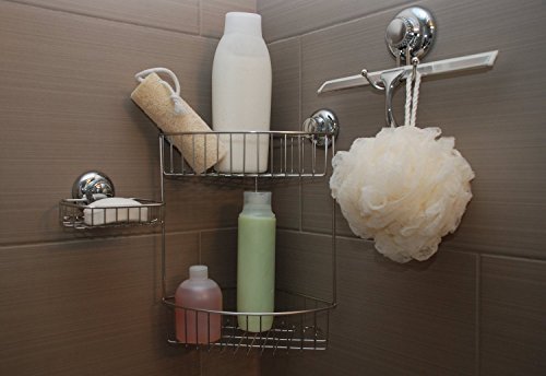 Dusche Fenster Rakel Edelstahl Rakel für Badezimmer, Spiegel, Fenster Reinigungsset, 1 Squeegee with 2 Holder - 2