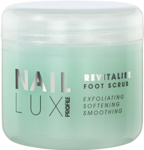 Nail Lux Foot Scrub Exfoliator Revitalise 300ml Pedicure Scrub Lemon & Basil